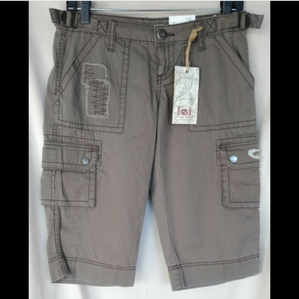 L.E.I. Cargo Shorts Side Tab Utility Car Cotton SL
